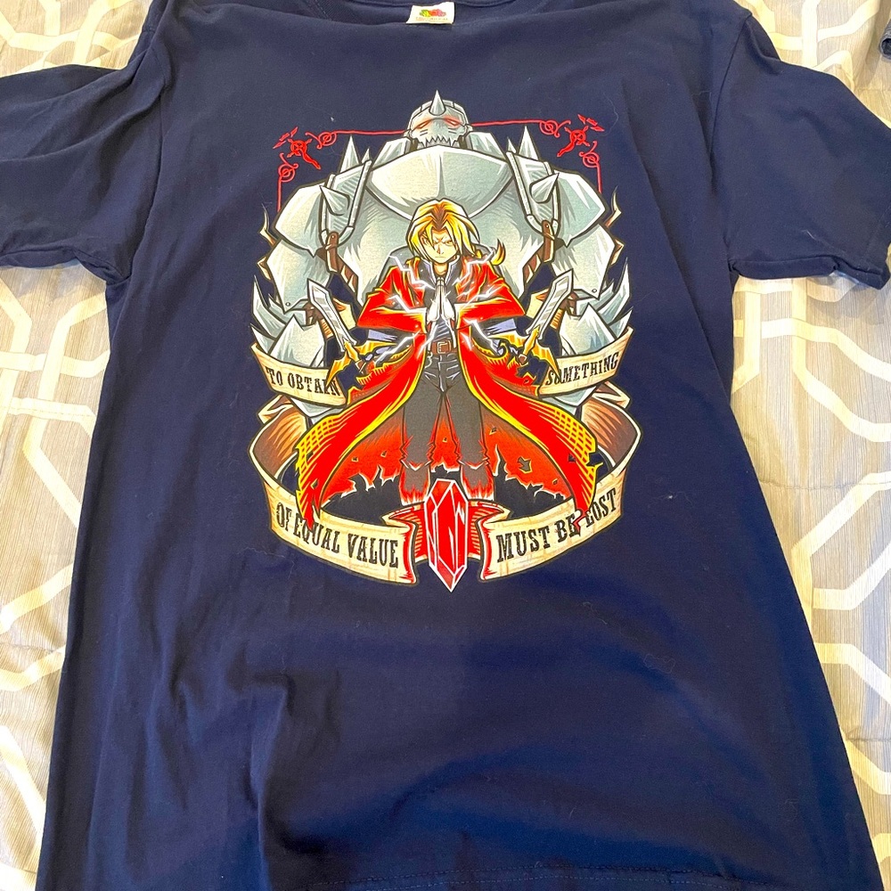 Full Metal Alchemist - Equivalent Exchange Novelty shirt - Size M - Great con.